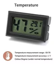 Medidor Humedad Digital Lcd Temperatura Interior Termómetro