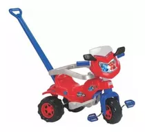 Triciclo Infantil Menino Motoca Bebe Haste P/ Empurrar 