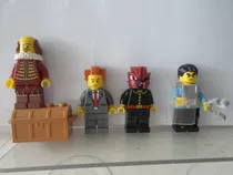 Lego Lote 15 Com 4 Bonecos Temas Variados