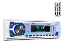 Pyle Marine Bluetooth Stereo Radio 12v Single Din Style Boat