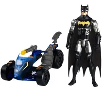 Set Figura Batman Y Vehiculo Convertible Original Mattel