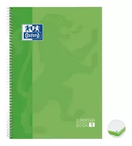 Caderno Capa Dura Univ 1x1 80 Folhas 90g Verde Oxford