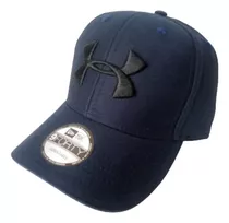 Gorra Under Armour Running Azul Oscuro Bordada Cap 