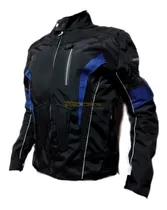 Chaqueta Protecciones Y Reflectiva Lona Cuerotex Moto Envío