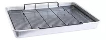 Bandeja Horno Xl Con Estante En Plata Nordic Ware