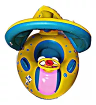 Carro Salvavidas Flotador Inflable Volante Bebé Sombra Techo