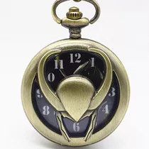 Reloj Collar Coleccionable De Loki Avengers