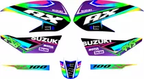 Kit De Calcomanias Ax 100 Y Ax 115 Suzuki