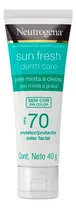 Protector Facial Sin Color Neutrogena Piel Mixta A Grasa 40g