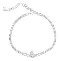 Pulsera Mariposa Enchapada Plata 925