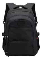 Mochila Porta Notebook Bagcherry Urbana 430000 Color Negro Diseño Lisa 25l