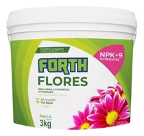 Fertilizante Flores Forth 3kg Npk+9 Floração Jardineira Flor