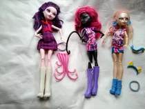 Muñecas Leer Lote 3 Monster High 30cm Original Hermosa