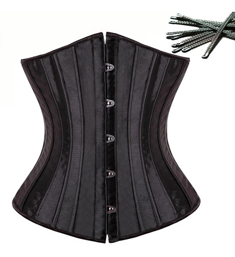 Corset Corselet Corpete Espartilho 28 Barbatana Aço Flexível | Mercado Livre
