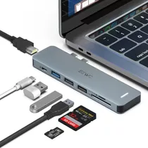 Jeswo Hub Adaptador Multifuncional Usb Tipo C A Hdmi 4k, Lector Tarjeta Sd/tf Para Macbook Air/ Pro