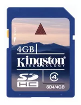 Cartão De Memória Kingston Sd4 4gb