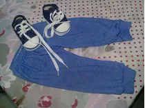 Zapato Bebe Con Pantalon .enterito.juguete Lana 3 Meses