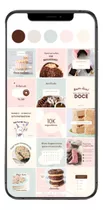 Pack Template Sofisticado Instagram Canva Confeitaria Doces