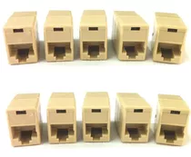 100 Emenda Conector P/rj45 Fêmeaxfêmea Cabo Rede Em45m