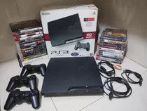 Ps3 Playstation 3 Slim 160gb, 29 Juegos Físicos,10 Digitales