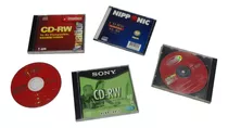 Kit 4 Cd-rw + 1 Dvd-rw Midia Regravável 650 Mb Multimarcas