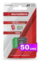 Kit 50 Cartão De Memória 8gb Microsd Ultra Veloz Masterdrive