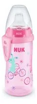 Vaso Para Bebés Antiderrame Nuk Active Cup De Conejo Color Rosa De 300ml