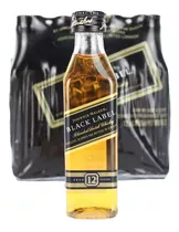 Mini Whisky Johnnie Walker Black Label 50ml (kit 12un) Origi