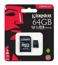 Memoria Microsd 64gb Kingston, Sdhc, Clase 10 Uhs-1