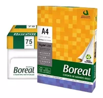 Resma Papel Boreal A4 75 Gr Caja X 10 Unidades 