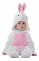 Pijama Disfraz Enterito Polar Niña Niño Bebé Conejita Blanca