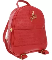 Juicy Couture, Mochila Mediana Estampada Roja