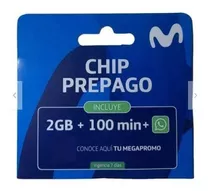Chips Movistar Prepago Pack 100 Unidades