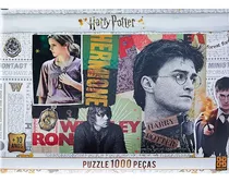 Harry Potter Quebra-cabeça Puzzle 1000 Peças Grow 3617