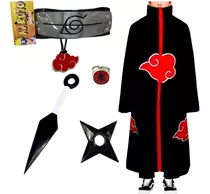 Manto Akatsuki/cosplay/fantasias/naruto/gola Dura Kit Itachi