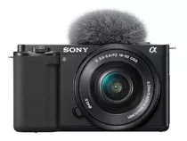  Sony Alpha Kit Zv-e10 + Lente 16-50mm F/3.5-5.6 Oss Ilczve10l Mirrorless Cor  Preto