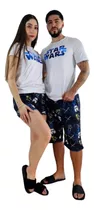 Pijama Duo De Parejas Star Wars Short Y Camisa Comoda Suave