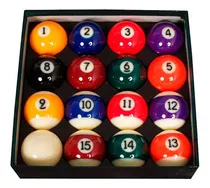 Juego De 16 Bolas De Pool Medidas 5.7cm