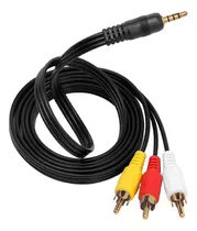 Cable 3 Rca A Mini Plug 3.5 Tv Audio Vídeo Consola Dvd 1.5mt