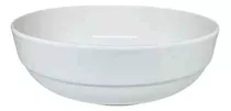 Tigela Alta Saladeira Bowl Melamina Branca Redonda 21cm 1,5l