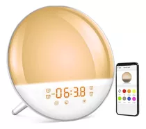 Relógio Despertador Alarme Luz Gradual Smart Wake Up Light 