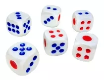 Kit C/ 6 Dados - 1,5cm - - Jogos De Tabuleiro 6 Lados