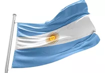 Bandera Argentina Premium 130x250cm C/sol Reforzada C/tiras