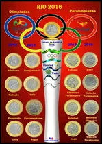 Quadro   Porta  Moedas Comemorativas Das Olimpiadas 2016 