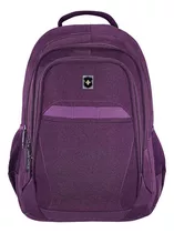 Mochila Royal Swiss® Ejecutiva Porta Laptop 17 Organizador Color Violeta