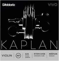 Daddario Kaplan Vivo Violin Medium 4/4 Encordado Kv3104/4m