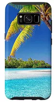 Funda Para Galaxy S8 Palm Trees Paradise Beach Sun Patter-02