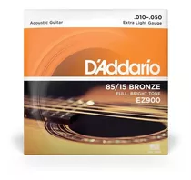 Cordas De Violao Aço 85 15 Ez900 010 Daddario.