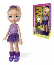 Boneca Polly Pocket 36cm Ginasta + Acessórios Pupee Mattel