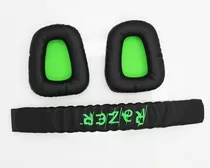 Kit Almofadas Headband + Par De Espuma Headset Razer Electra